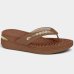 Tamanco de Dedo Modare Apliques Metal - Marrom