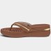 Tamanco de Dedo Modare Apliques Metal - Marrom
