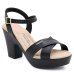 Sandália Plataforma Modare Ultra Conforto Feminina - Preto