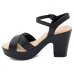 Sandália Plataforma Modare Ultra Conforto Feminina - Preto