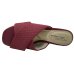 Tamanco Modare Tecido Knit Salto Baixo - Vinho