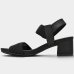 Sandália Modare Salto Bloco Médio Tiras Elástico Feminina - Preto