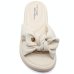 Chinelo Modare Ultraconforto Ortopédico Laço Feminino - Creme