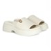 Tamanco Modare Plataforma Feminino - Creme