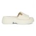 Tamanco Modare Plataforma Feminino - Creme
