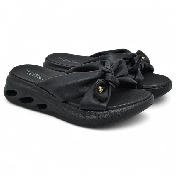 Tamanco Modare Plataforma Laço Feminino - Preto