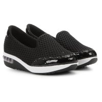 Slip On Modare Tela Sport Feminino - Preto