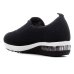 Tênis Slip On Modare Elástico Bolha Feminino - Preto