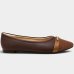 Sapatilha Modare Bico Fino Bicolor Feminina - Marrom
