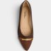 Sapatilha Modare Bico Fino Bicolor Feminina - Marrom