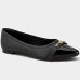 Sapatilha Modare Bico Fino Bicolor Feminina - Preto