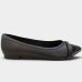 Sapatilha Modare Bico Fino Bicolor Feminina - Preto