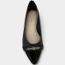Sapatilha Modare Bico Fino Bicolor Feminina - Preto