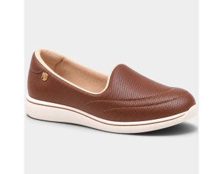 Tênis Modare Slip On Microfuros Ultraconforto Feminino - Marrom Tênis Modare Slip On Microfuros Ultraconforto Feminino - Marrom