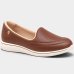 Tênis Modare Slip On Microfuros Ultraconforto Feminino - Marrom