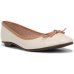 Sapatilha Moleca Bico Redondo Matelassê Feminina - Off White