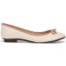 Sapatilha Moleca Bico Redondo Matelassê Feminina - Off White