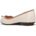 Sapatilha Moleca Bico Redondo Matelassê Feminina - Off White