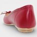 Sapatilha Moleca Bico Redondo Laço Ilhós Feminina - Vermelho