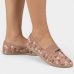 Alpargata Moleca Elastico Floral Feminina - Nude