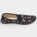 Alpargata Moleca Elastico Floral Feminina - Preto