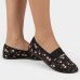 Alpargata Moleca Elastico Floral Feminina - Preto