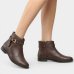 Bota Moleca Cano Extra Curto Fivela Feminina - Marrom