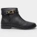 Bota Moleca Cano Extra Curto Fivela Feminina - Preto