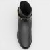 Bota Moleca Cano Extra Curto Fivela Feminina - Preto