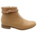 Bota Moleca Nó Cano Baixo Piton Feminina - Caramelo