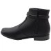 Bota Moleca Nó Cano Baixo Piton Feminina - Preto
