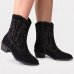 Bota Moleca Cano Curto Feminina - Preto