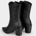Bota Moleca Cano Médio Ana Castela Feminina - Preto