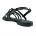 Rasteira Moleca Multi Tiras Feminina - Preto