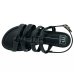 Rasteira Moleca Multi Tiras Feminina - Preto
