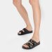Rasteira Moleca Metal Fivelas - Preto