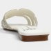 Rasteira Moleca Tiras Strass Ana Castela Feminina - Off White