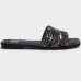 Rasteira Moleca Tiras Strass Ana Castela Feminina - Preto