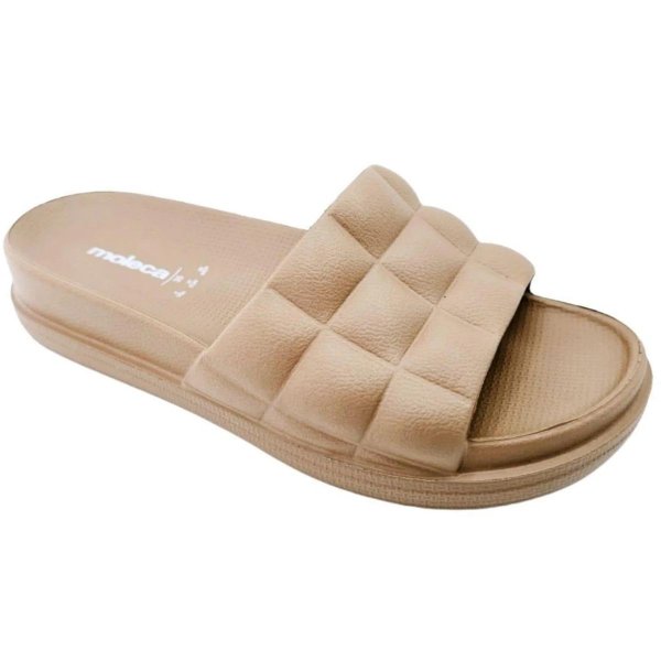 Chinelo Slide Moleca EVA Feminino - Nude