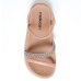 Rasteira Moleca Flatform Tiras Com Strass Feminina - Nude