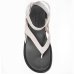 Rasteira Moleca Flatform Feminina - Preto e Branco