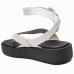 Rasteira Moleca Flatform Feminina - Preto e Branco
