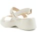 Sandália Moleca Plataforma Spikes Feminina - Off White