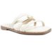 Rasteira Moleca Fivela Spikes Feminina - Off White