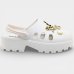 Babuche Moleca Salto Tratorado Pingente Feminina - Off White