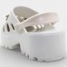 Babuche Moleca Salto Tratorado Pingente Feminina - Off White