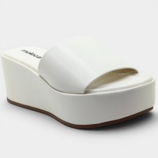 Tamanco Moleca Liso Plataforma Feminino - Branco Tamanco Moleca Liso Plataforma Feminino - Branco
