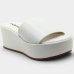Tamanco Moleca Liso Plataforma Feminino - Branco