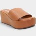 Tamanco Moleca Liso Plataforma Feminino - Nude