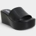 Tamanco Moleca Liso Plataforma Feminino - Preto